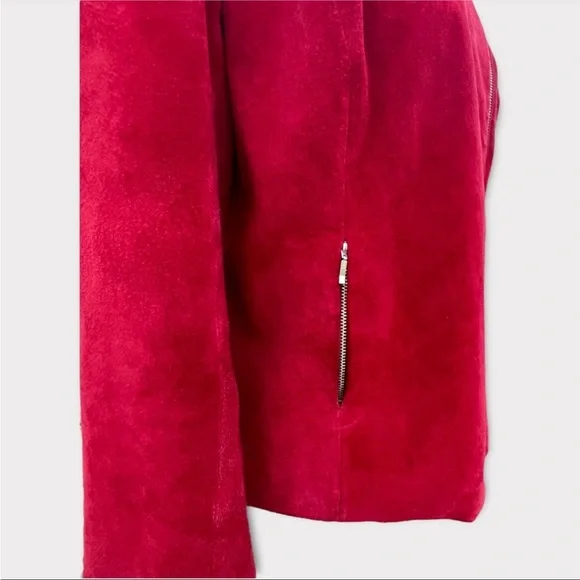 Alfani 100% Leather Suede Jacket - Picture 7 of 13